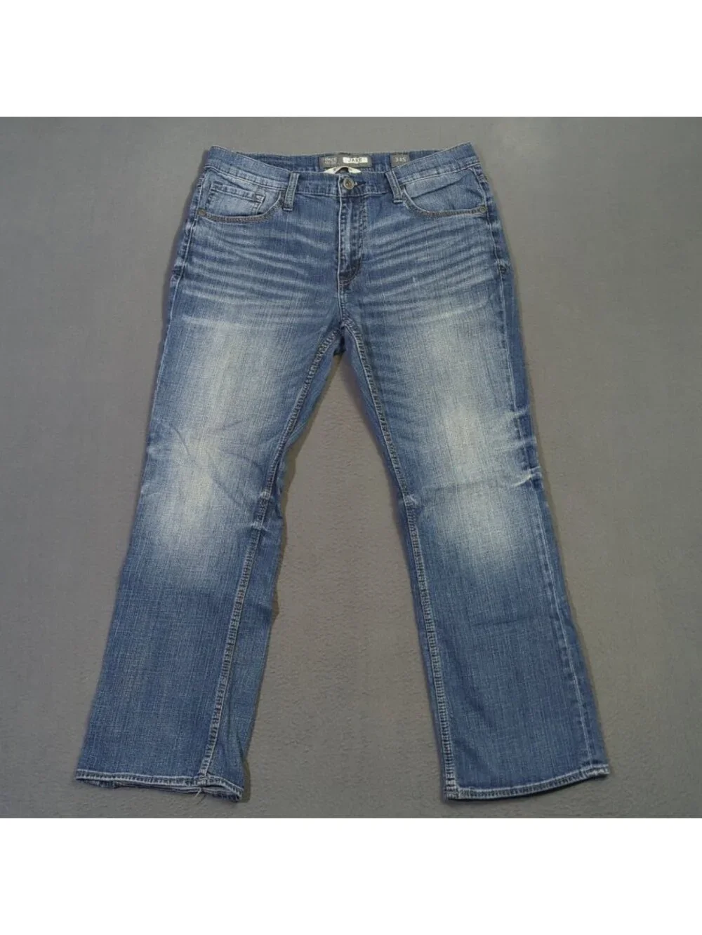 BKE Jeans Men's 34S Fits 33x27 Blue Jake Bootleg Denim